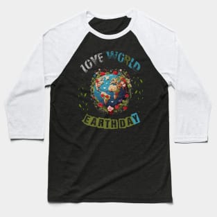 Love World Earth Day 2024 planet Environmental Baseball T-Shirt